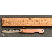 Mini couteau Higonokami Irogane - Manche bronze cuivré