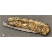 Couteau pliant modèle " Bédoulen " de Daniel Cerbera - Erable Negundo Stabilisé