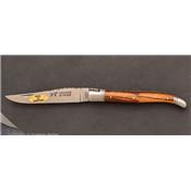 12cm Snake wood Laguiole pocket knife