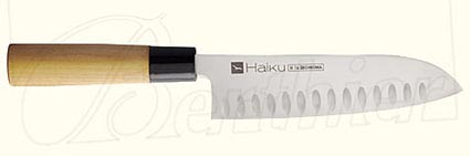 Couteau cuisine Haiku Santoku alvéolé