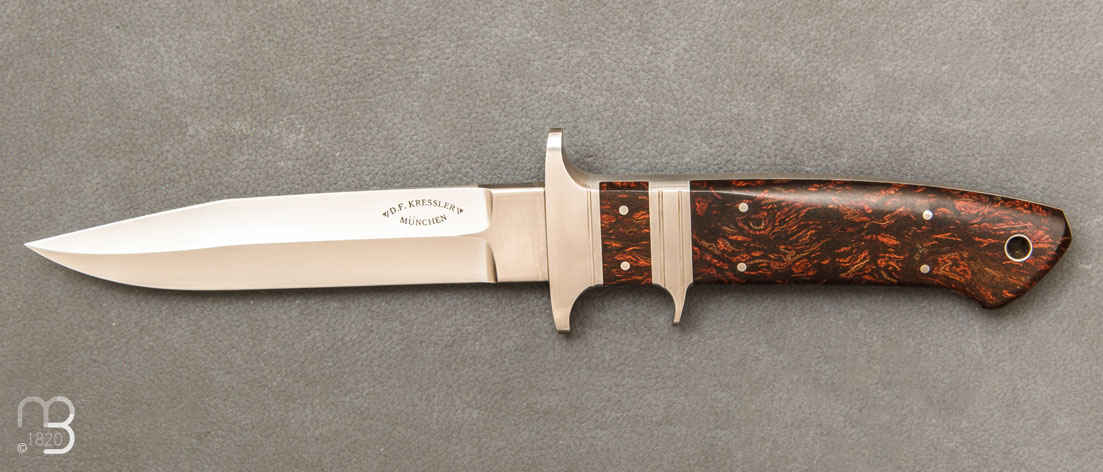 Couteau intégral Rag micarta par D. F. Kressler