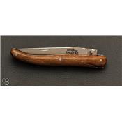 Couteau Laguiole série limitée chêne fossilisé plein manche " Berthier 1820 " par Forge de Laguiole