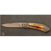 Couteau pliant par H. McBurnette Cerf