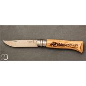 Couteau Opinel n°8 Cerf Animalia