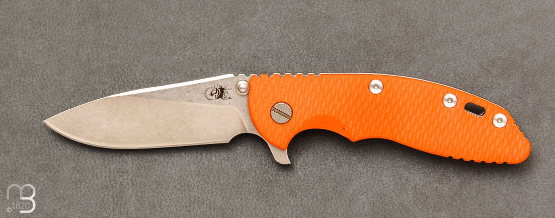 Couteau custom XM-18 Flipper Gen IV Slicer par Rick Hinderer