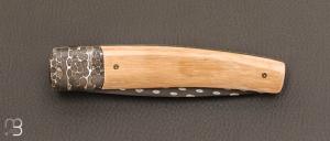Couteau " Avak 4 " custom de Philippe Ricard - Damas grain de Riz