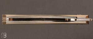    Couteau  "  Liner-lock "  custom par Alexis LeCocq - Titane et RWL-34