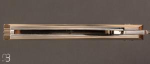 Couteau " Liner-lock "  custom par Alexis LeCocq - Titane et RWL-34
