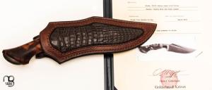   "Nightingale variation Knife" custom par Oliver Goldschmidt - Cerisier