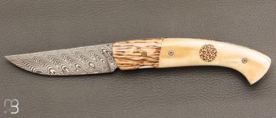   Couteau " 1515 collection Zulu " par Manu Laplace - Os et Palmier