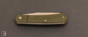 Couteau  " Apache • X-Series M4 " par Pena Knives - Od Green G10 Jigged