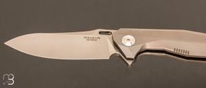   Couteau 1504A par Rike Knives - Titane et lame en M390