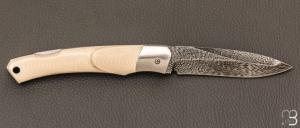  Couteau " 1820 Berthier " par Charles Bennica - Damas de Oliver Goldschmidt