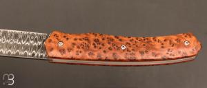  Couteau "1820" par MARGRITA David - MisterBull - Damas et Loupe de Thuya