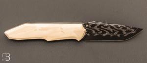   Couteau  "  Liner-lock custom " de Berthelemy Gabriel - La Forge Agab