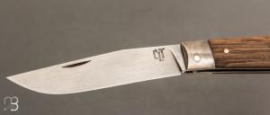    Couteau " Alpin " pliant par Tanguy Coillot - Chêne et lame en XC100