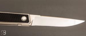   Couteau " Apocalypse  " custom par Jean-Pierre Martin - Bakélite et lame en RWL34