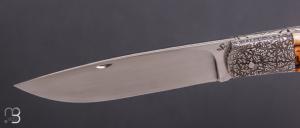   Couteau " Auroch " custom par Jean-Pierre Suchéras - Mammouth et RWL34