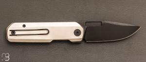   Couteau " Avid 1 " par Vero Engineering - Bright Titanium et S45VN