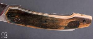    Couteau " Axiome" de Lucas Gilbert - Atelier Fèvre - Ivoire de mammouth et lame en damas