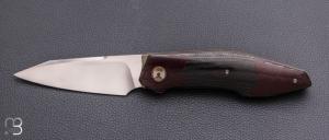  Couteau "Axyome " par Thierry Savidan - Micarta canvas et CPM154