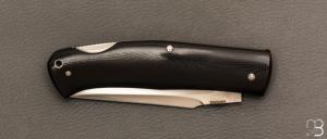 Couteau  " BAD ASS " custom lock-back par Raphaël Durand - G10 et RWL34