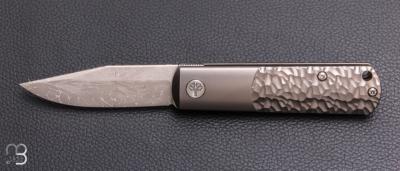   Couteau "BRLW Meteorite Damast édition Platine" par Böker Solingen - 110376DAM