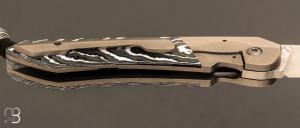  Couteau  "  Balrog S  " bolster lock par Florian Keller - Fatcarbon