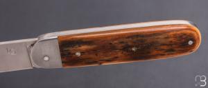  Couteau " Bouledogue" fait main par Laurent Gaillard - Mammouth / 14C28N