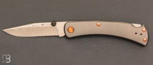 Couteau " HUNTER SLIM PRO TRX Titanium  " par BUCK USA - 7110.GYSLE1