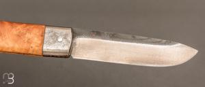  Couteau de poche Le Bugiste Frêne par Frédéric Maschio