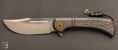   Couteau " Bullet  " pliant de Gudy van Poppel - Titane et Böhler N690