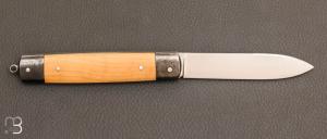 Couteau  "  Canif  " buis et lame en 14C28N par Laurent Gaillard