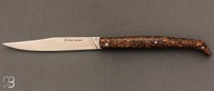   Couteau " Chilo" pliant de Robin Forissier - Drche de bire stabilise et lame en RWL34