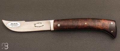 Couteau " Coupe-Coupe ” par Laguiole en Aubrac - Loupe de bois de fer