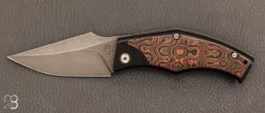   Couteau  "  DAV " custom par Torpen Knives - Jérôme Hovaere - Fatcarbon® et CPM Magnacut