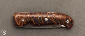   Couteau de poche Danang manche en pomme de pin stabilisé par Citadel Dep Dep