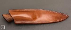    Couteau Droit noyer et Damas multi-barreaux par Jean Paul Sire