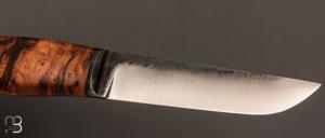  Couteau  "  F " droit de Frédéric Maschio - Racine de Châtaignier 