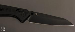  Couteau « FERROX » N°0698BKS par Buck - Aluminium noir et D2 - 7698.BKS