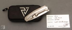    Couteau  " FiF20 Braille " custom par Philippe Jourget - Titane et CPM-154CM