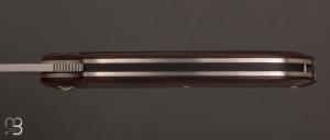    Couteau  "   Flipard  " de poche fait main par Philippe RICARD - Bois de fer et RWL-34