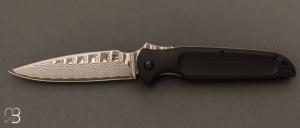 Couteau de poche G-10 et damas par Hikari HK108BG10DM