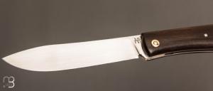  Couteau  " Genèse  " custom par Frédéric Collin - Noyer et lame en C130