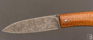 Couteau "  Hook  " custom par Raphaël Durand - Kevlar "Thunderstrike" et RWL-34