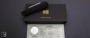    Couteau " Hull WE24046-1 - 025/200 " WE KNIFE - Blackwashed Titanium et Böhler M390