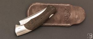   Couteau " Ibex " Lock-back custom par Cyril Doche - Morta et RWL-34