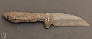 Couteau " Integral Druid Flipper  " par Peter Rassenti - Titane et M390