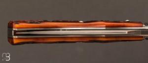 Couteau " Ipanema " custom par David Breniere - Jigged bone et lame U10A