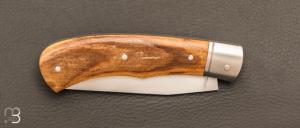    Couteau " Jack " pliant par Tanguy Coillot - Ivoire de mammouth et lame en RWL34